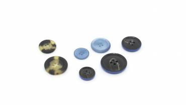 Polyester buttons and accessories
